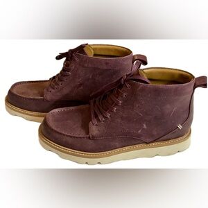 Mens Vibram Boots 11.5 Men’s Work Boots  Like New! Mahogany lace up boots